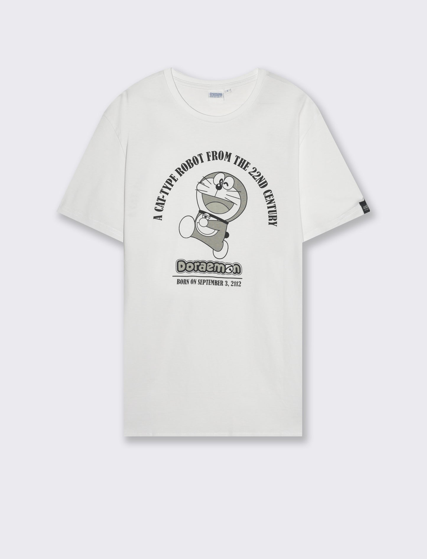 T-shirt stampa doraemon da uomo - Bianco