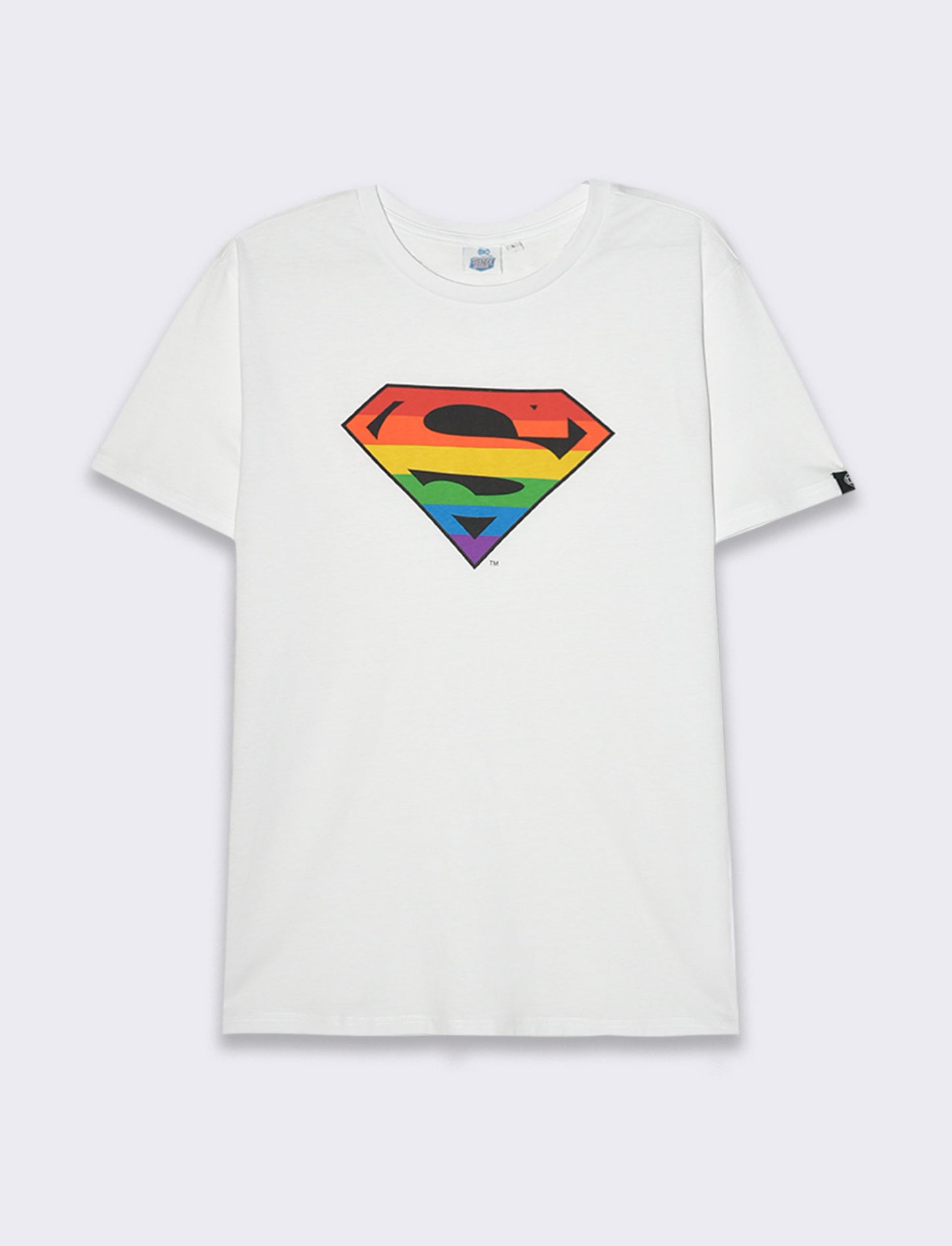 T-shirt stampa super man by dc comics da uomo - Bianco