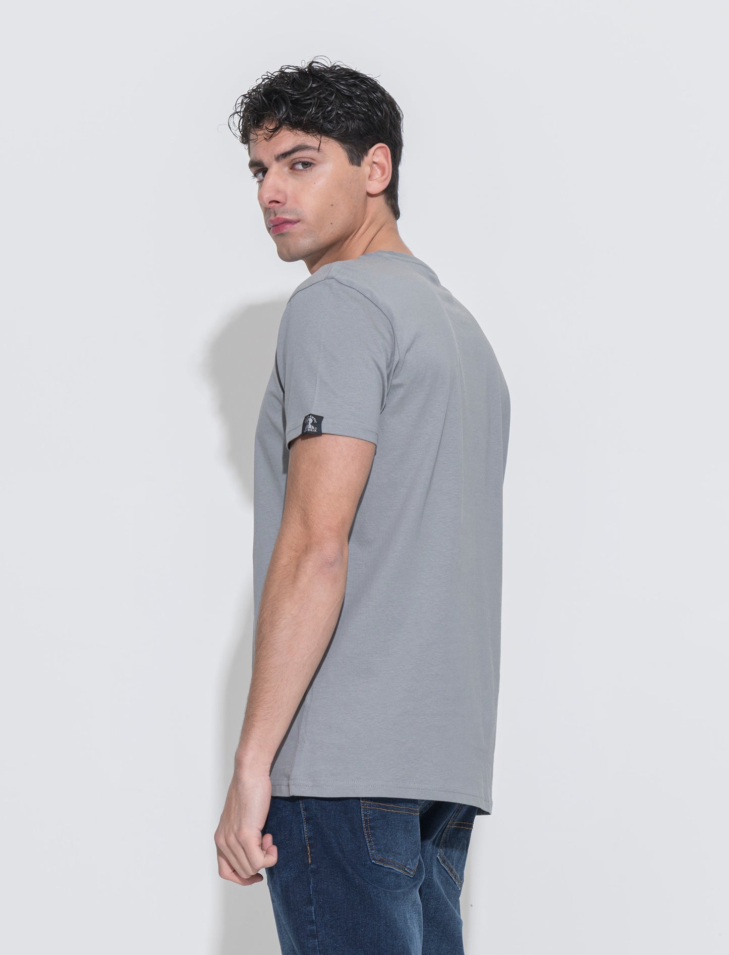 T-shirt stampa jimi hendrix da uomo - Grigio piombo