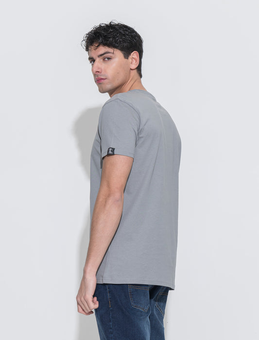 T-shirt stampa jimi hendrix da uomo - Grigio piombo