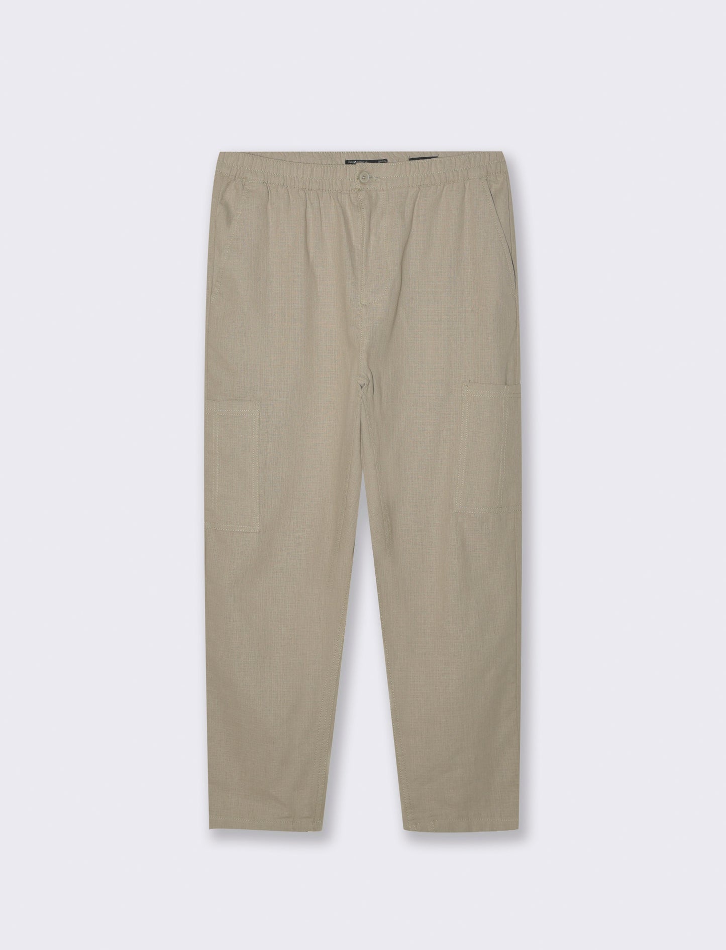 Pantaloni cargo in tessuto armaturato da uomo - Verde salvia
