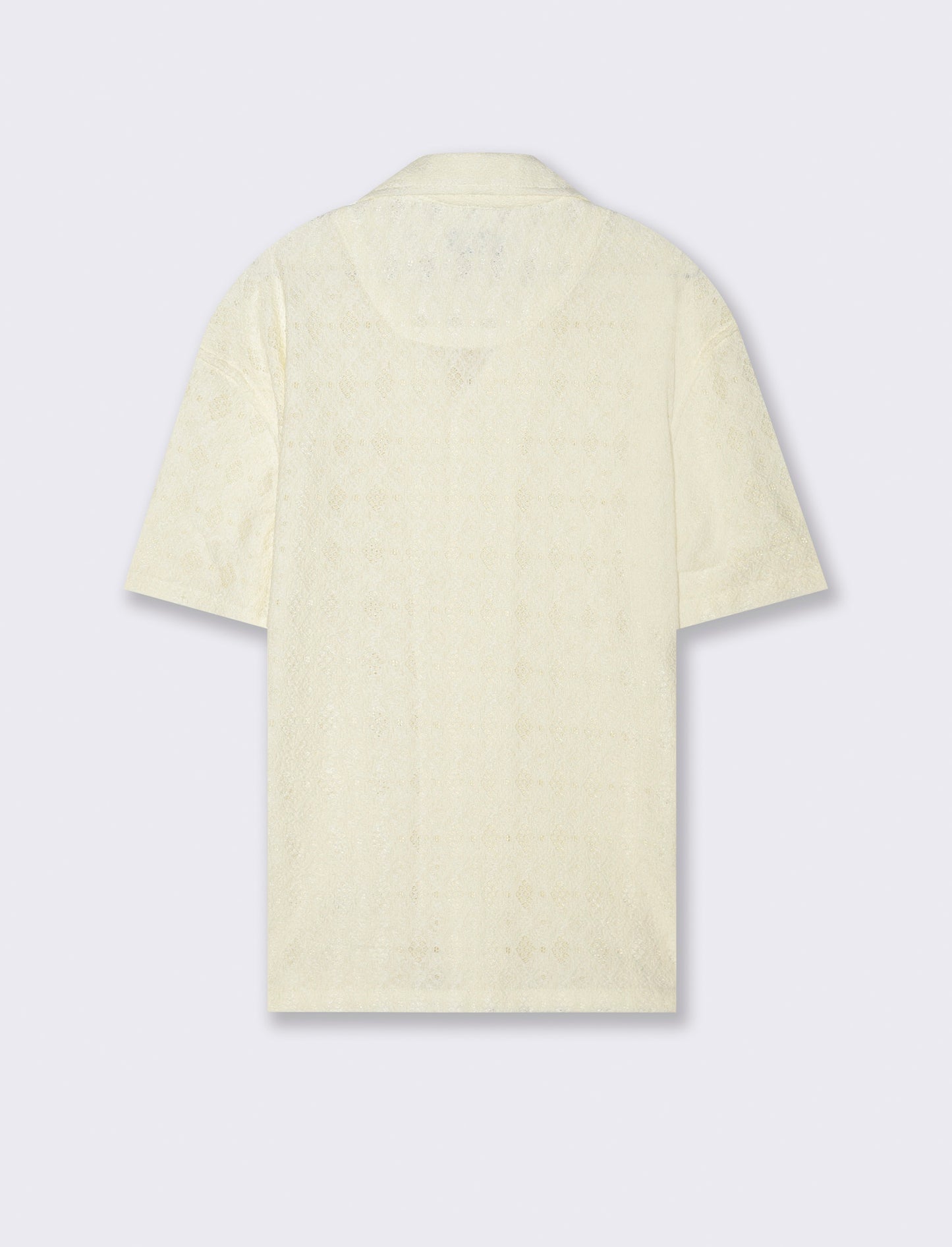 Camicia con struttura aperta da uomo - Bianco