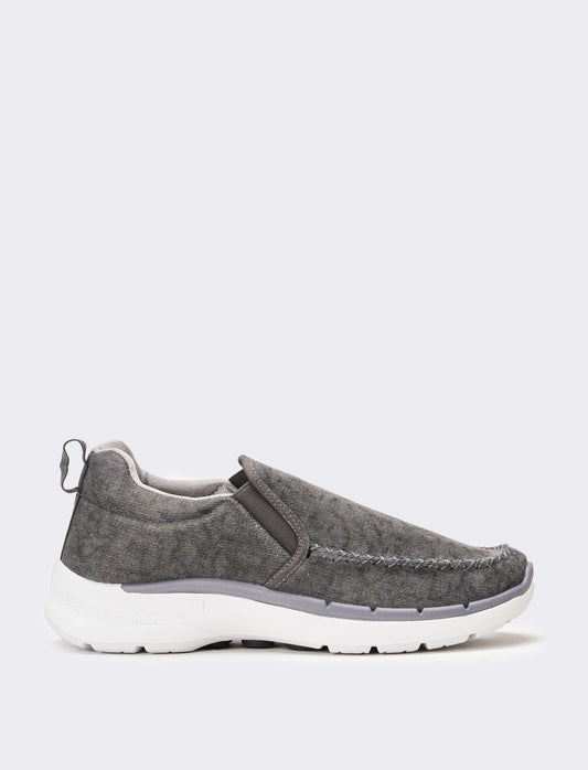 Scarpa da uomo in canvas - Grigio