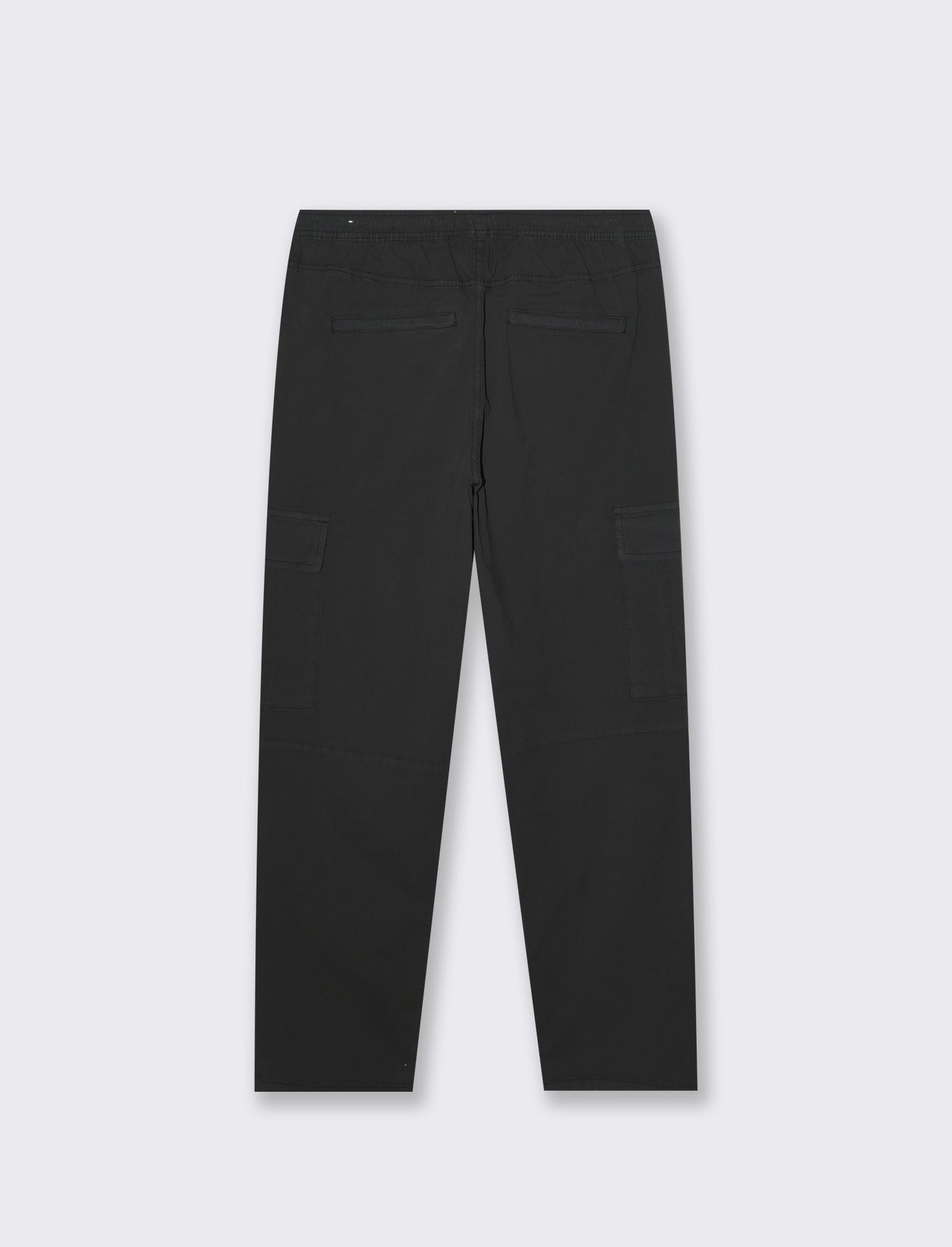 Pantaloni cargo straight fit da uomo - Nero
