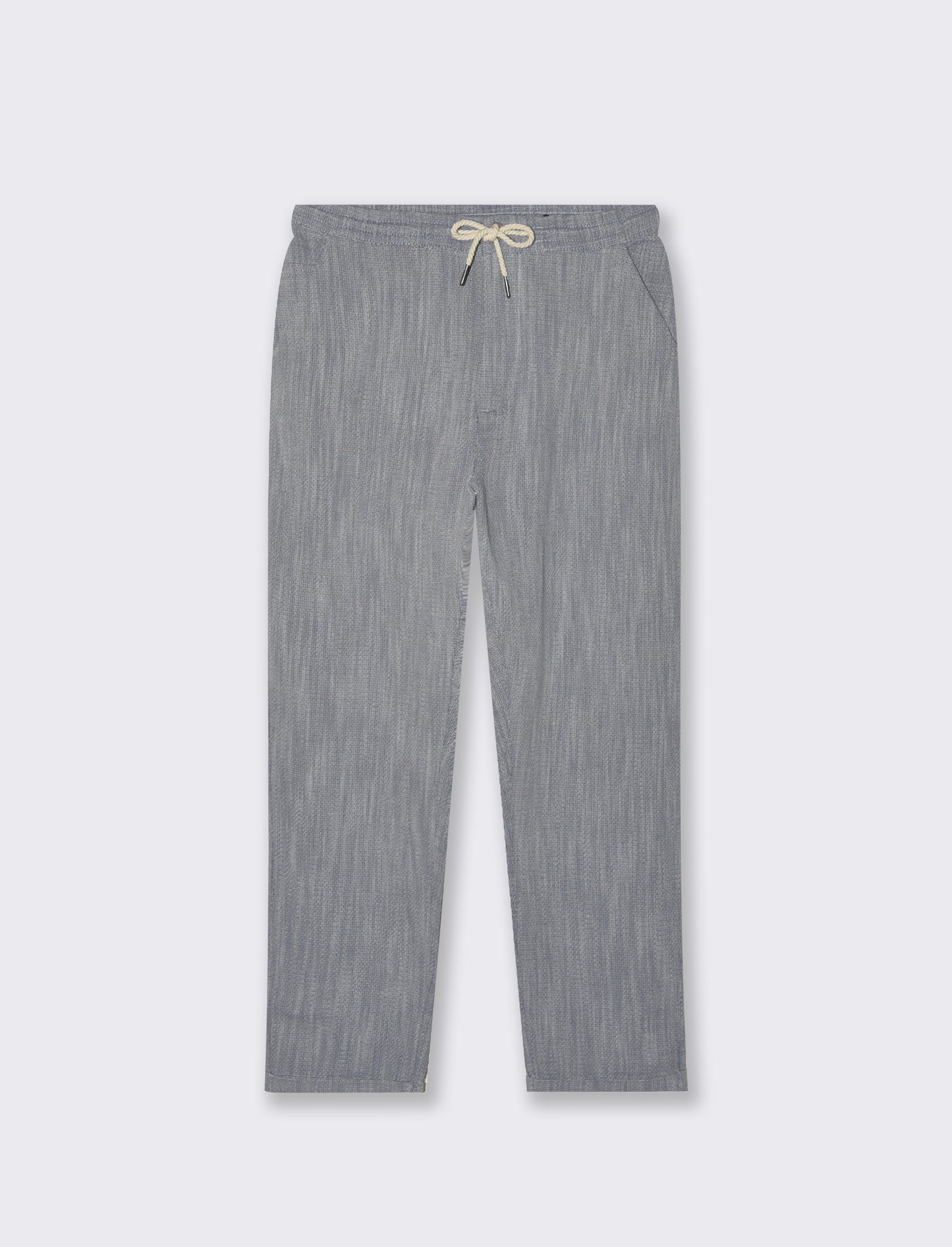 Pantaloni jogger tessuto strutturato da uomo - Blu melange
