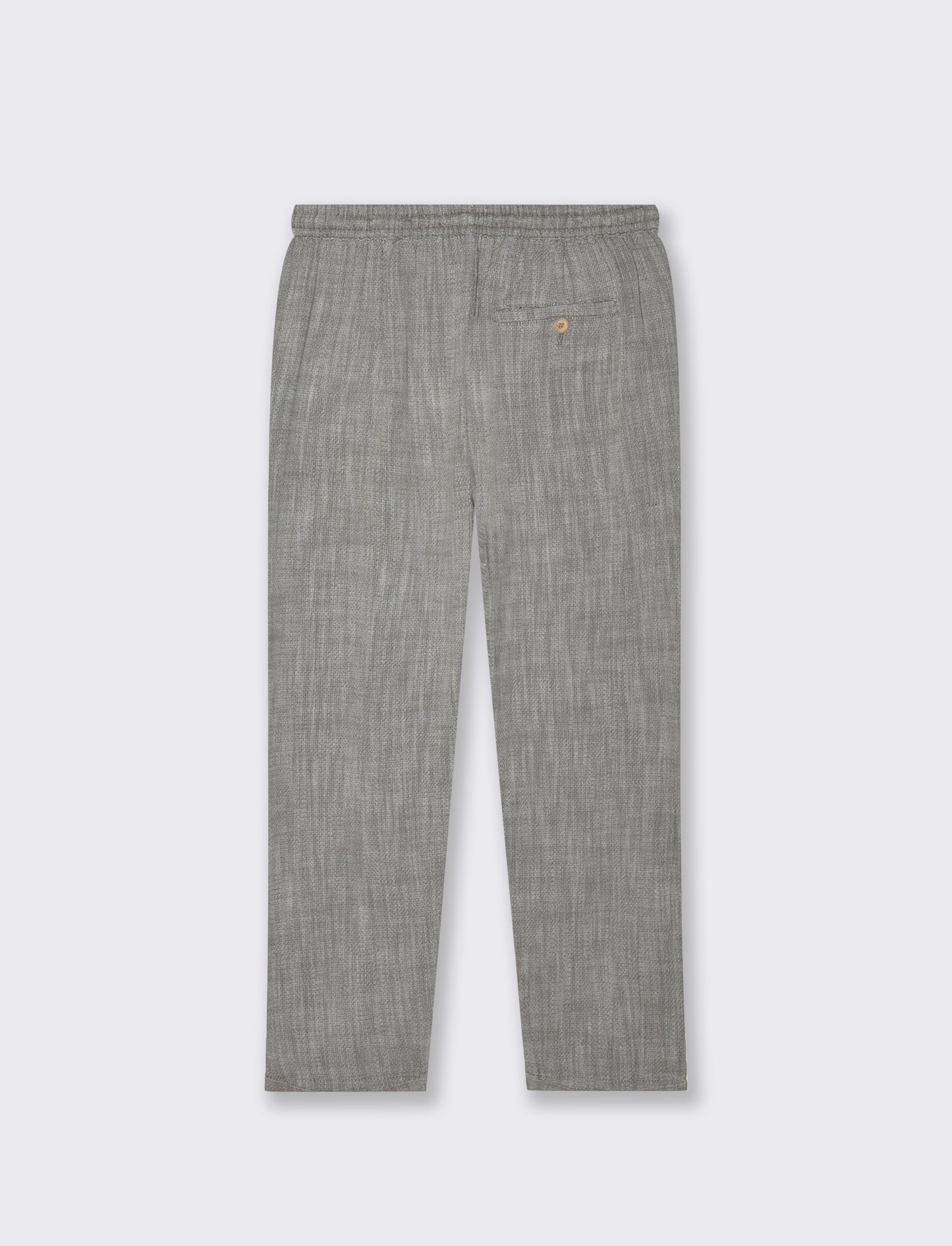 Pantaloni jogger tessuto strutturato da uomo - Grigio fango