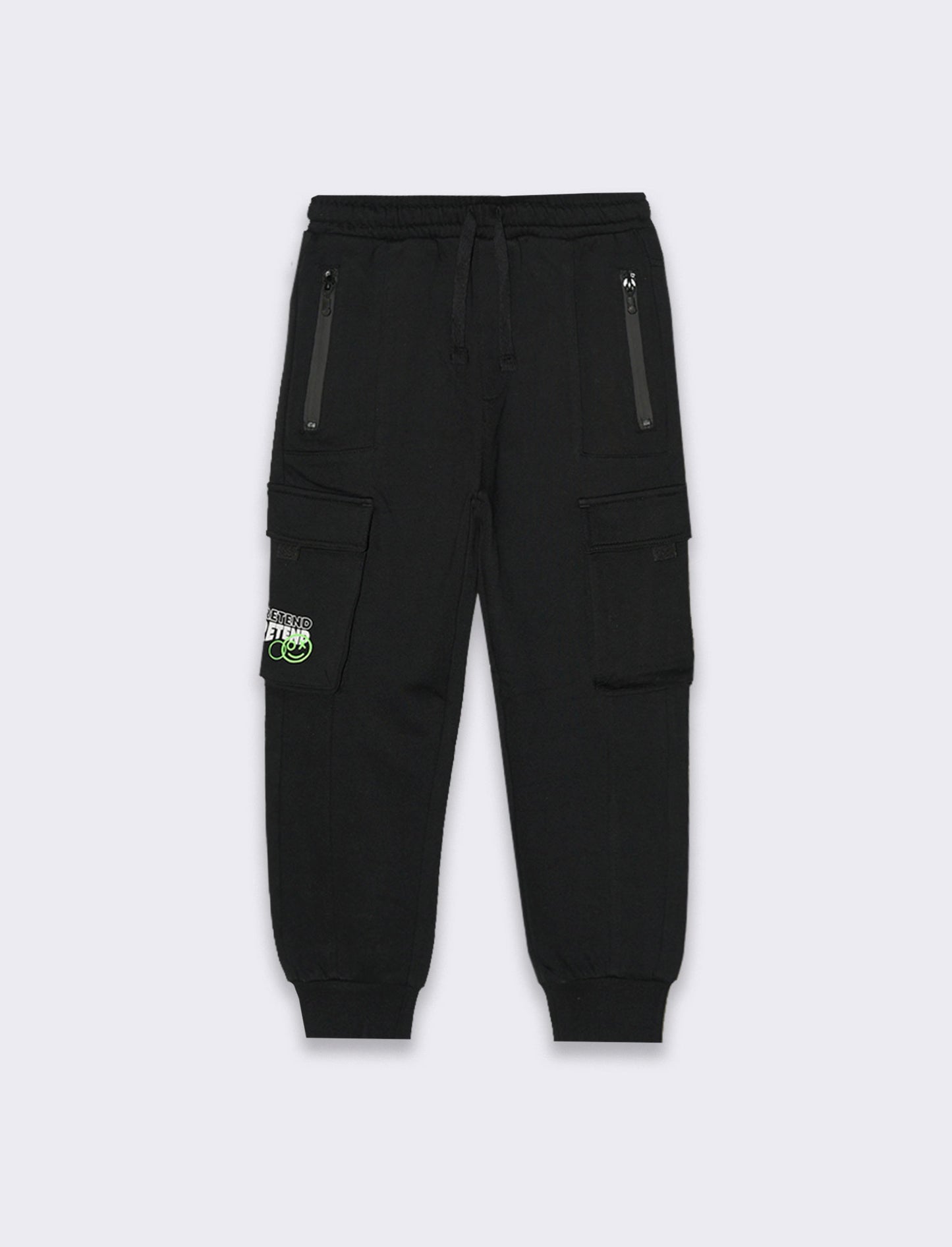 Jogger cargo da bambino - Nero