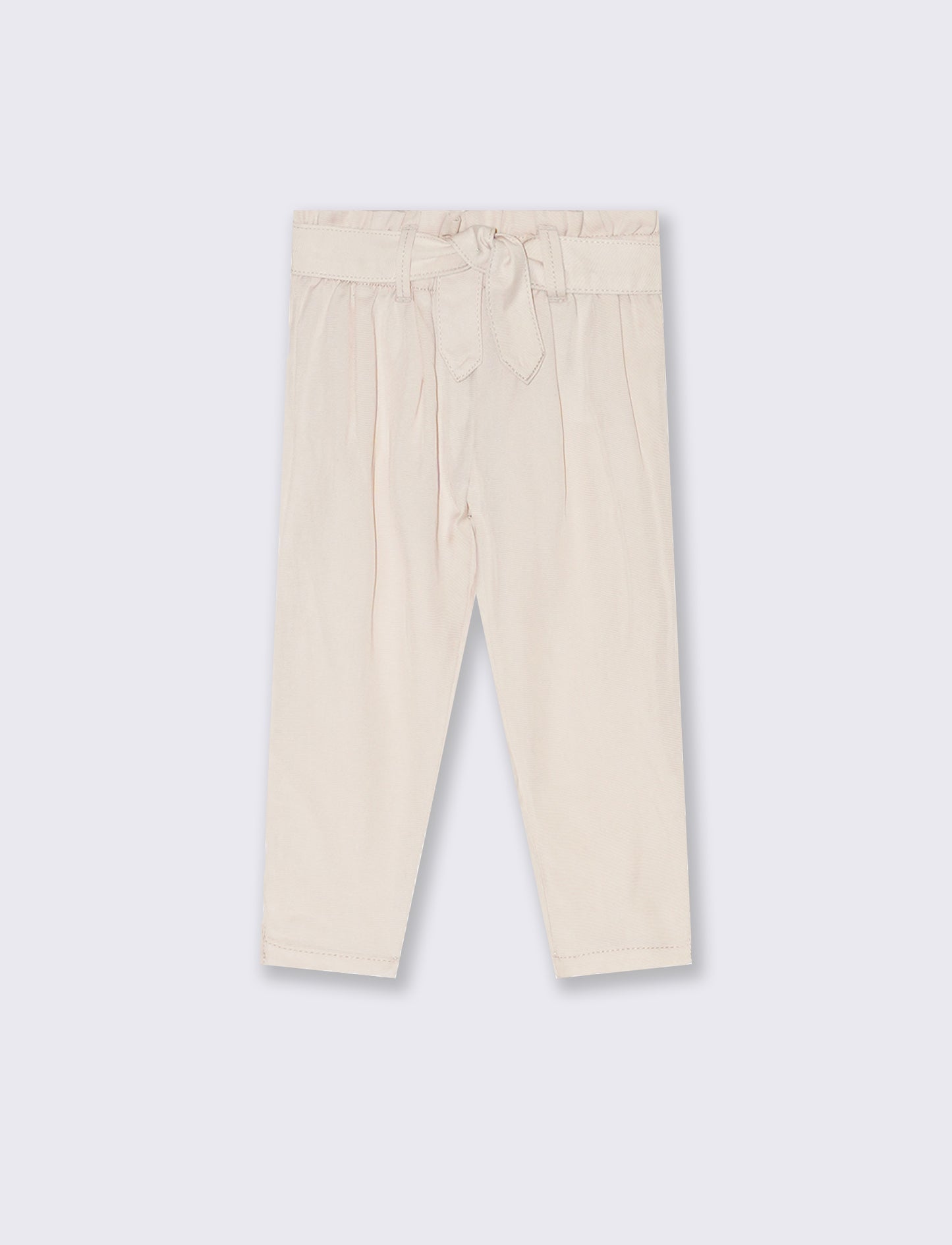 Pantalone con cintura da neonata - Beige