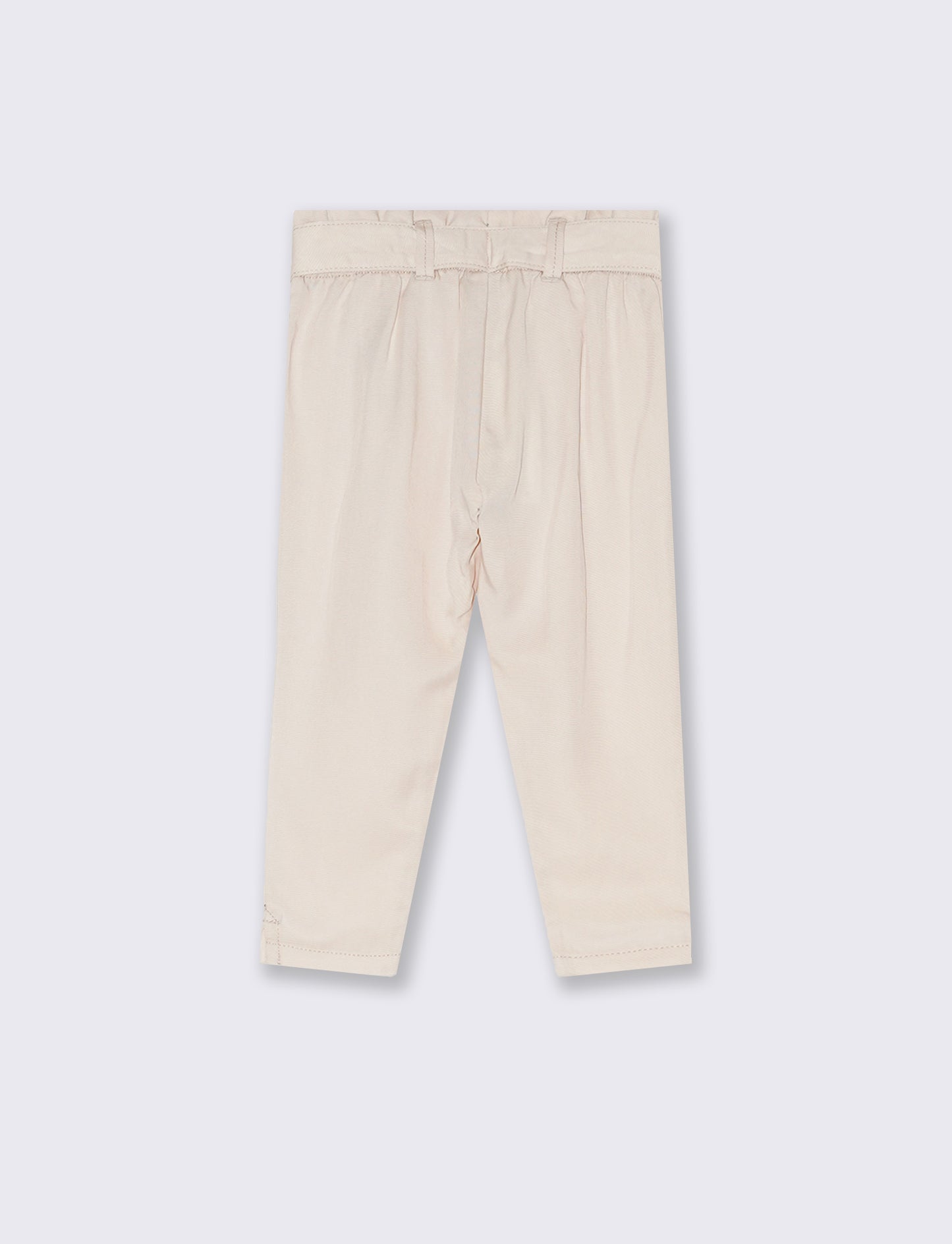 Pantalone con cintura da neonata - Beige