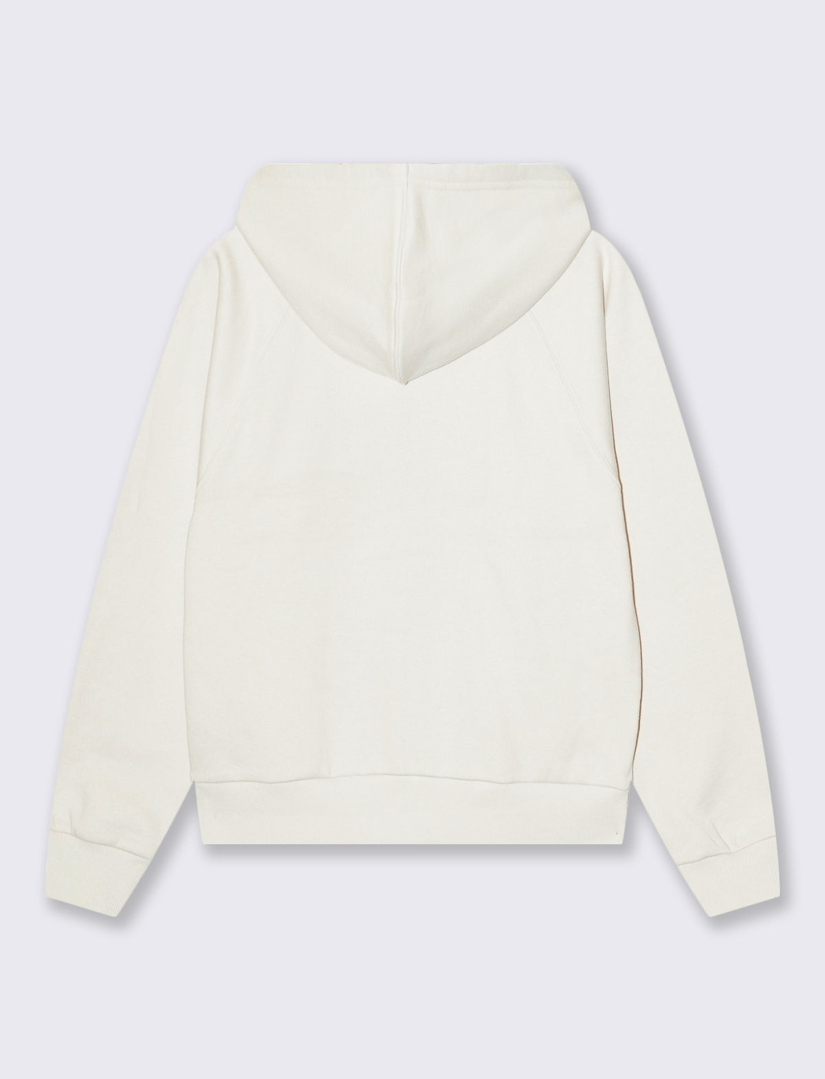 FELPA CON ZIP E CAPPUCCIO - Avorio