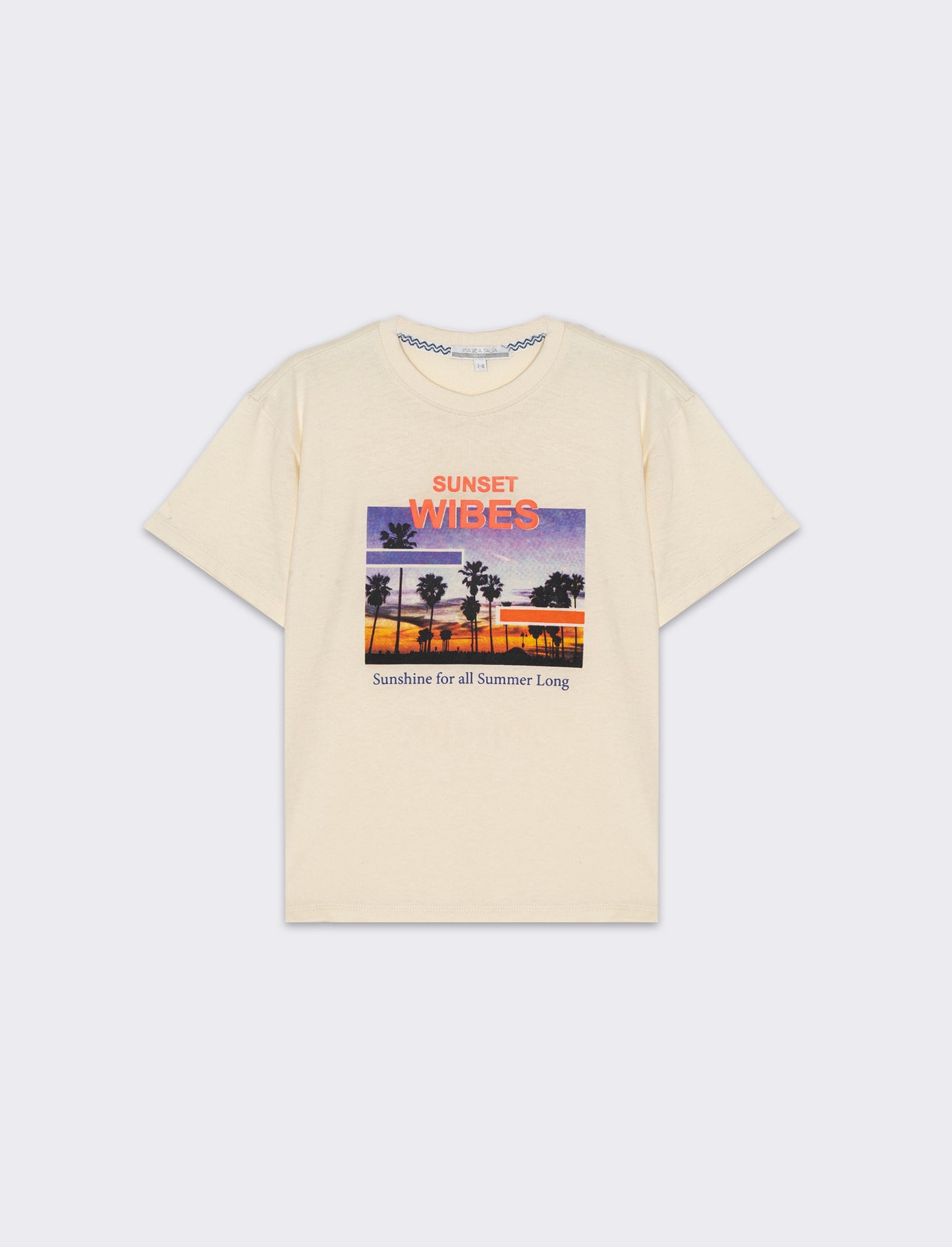 T-shirt con stampata da bambino - Beige