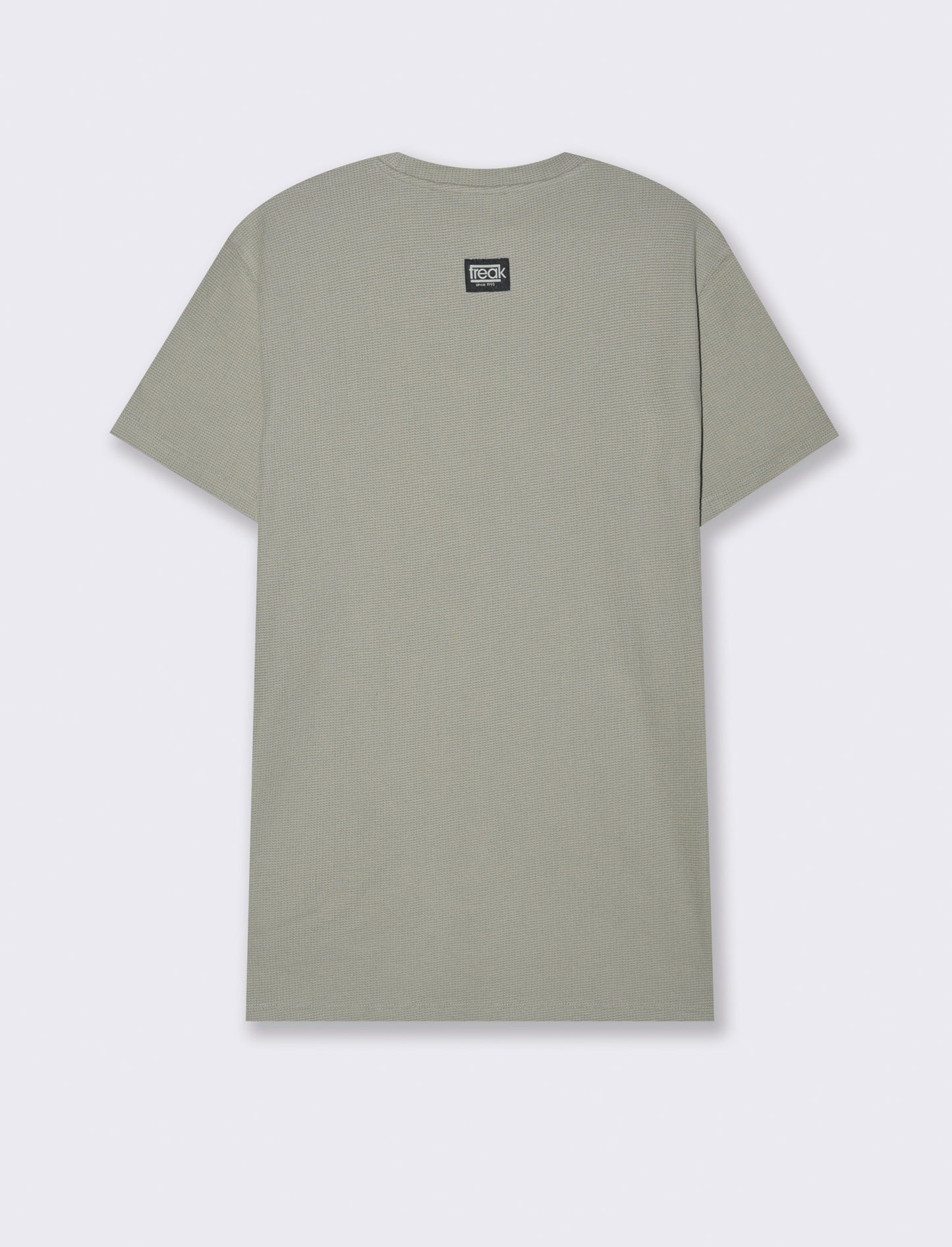 T-shirt waffle boxy fit da uomo - Verde