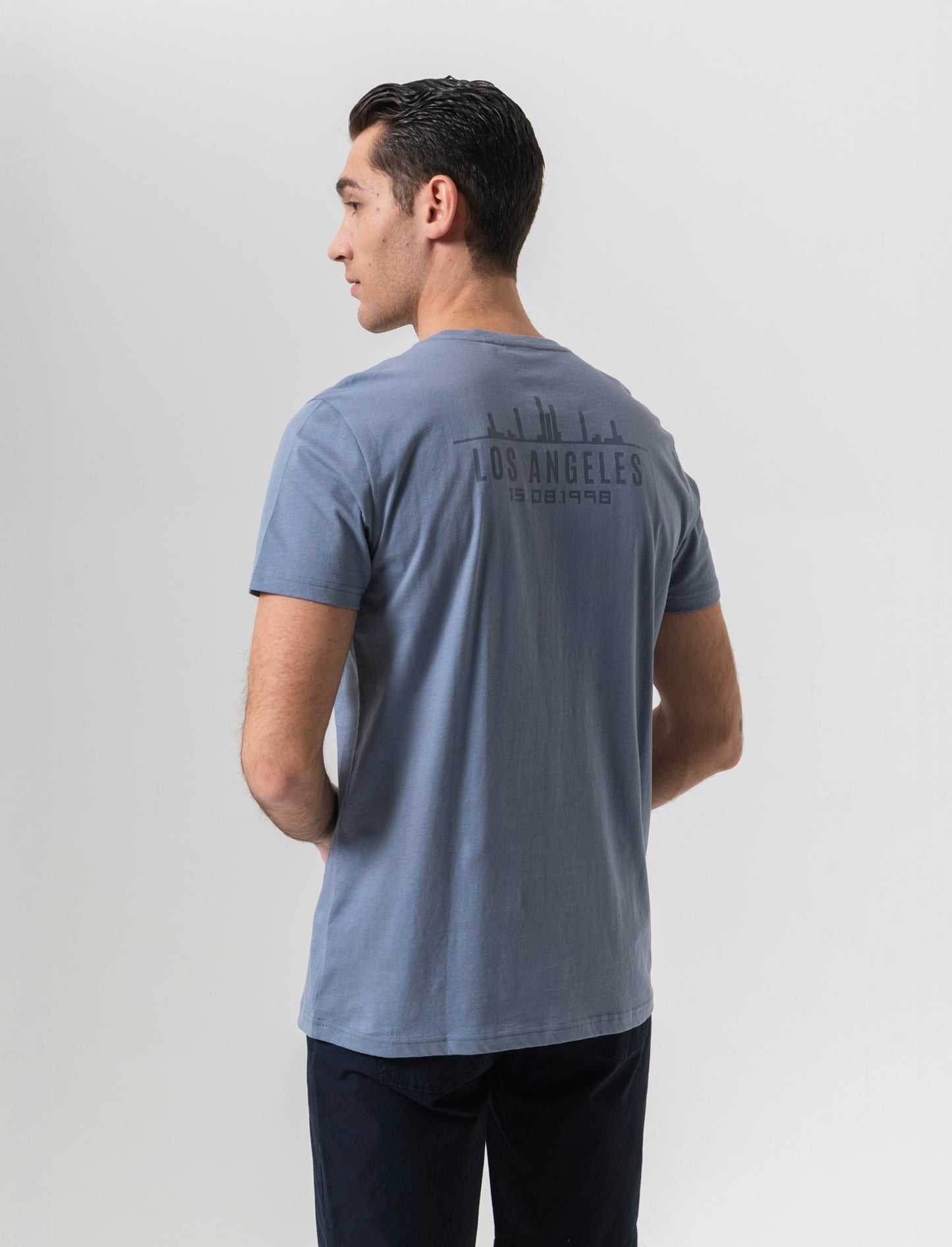 T-shirt in cotone con stampa da uomo - CARTA DA ZUCCHERO
