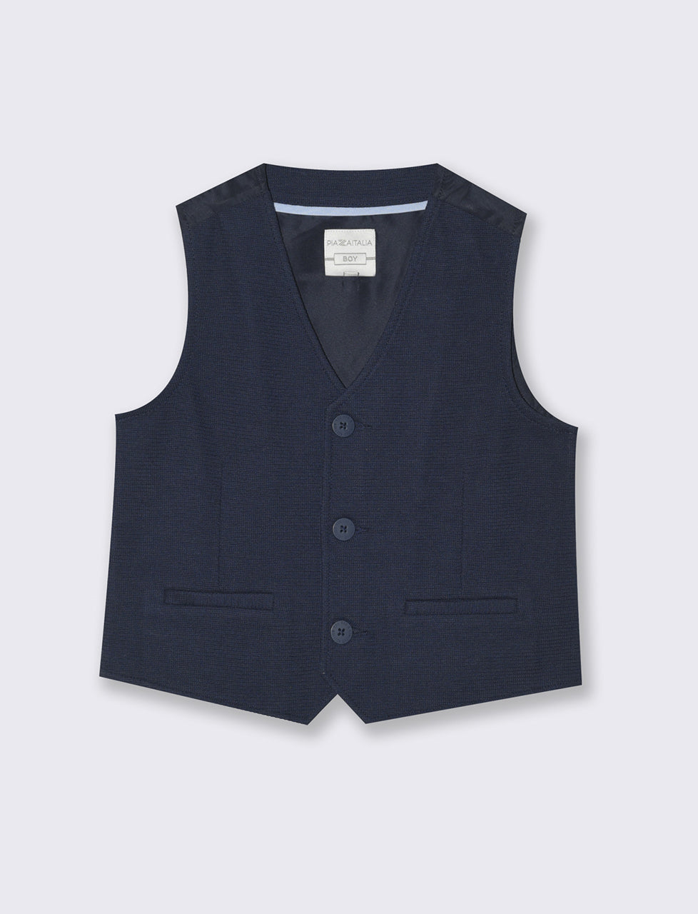 Gilet in maglia blu da bambino - Blu