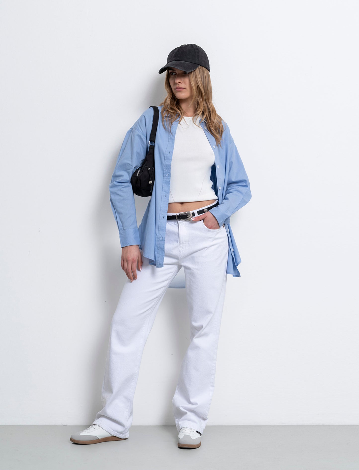 Camicia basica da donna - Blu chiaro
