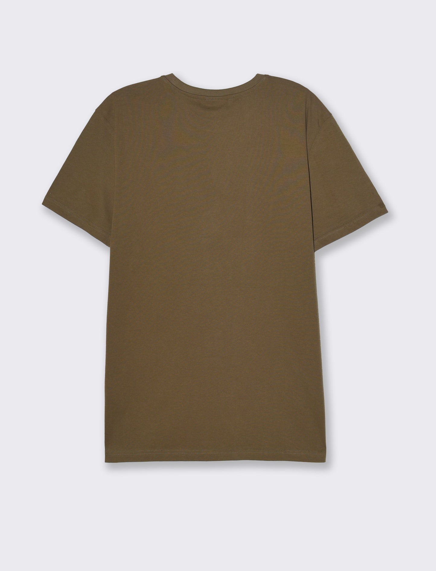 T-shirt regular fit con stampa da uomo - Verde kaki