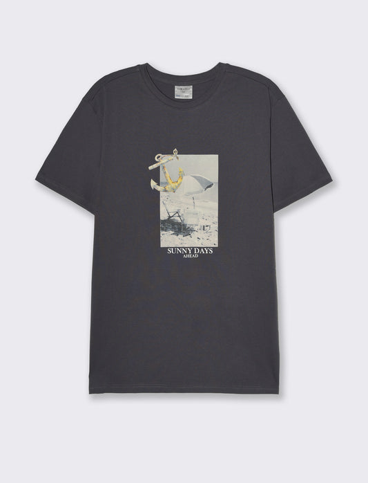 T-shirt regular fit con stampa da uomo - Avion