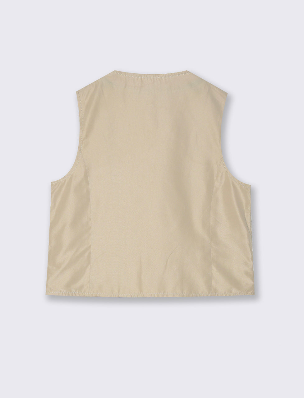 Gilet in maglia beige da bambino - Sabbia
