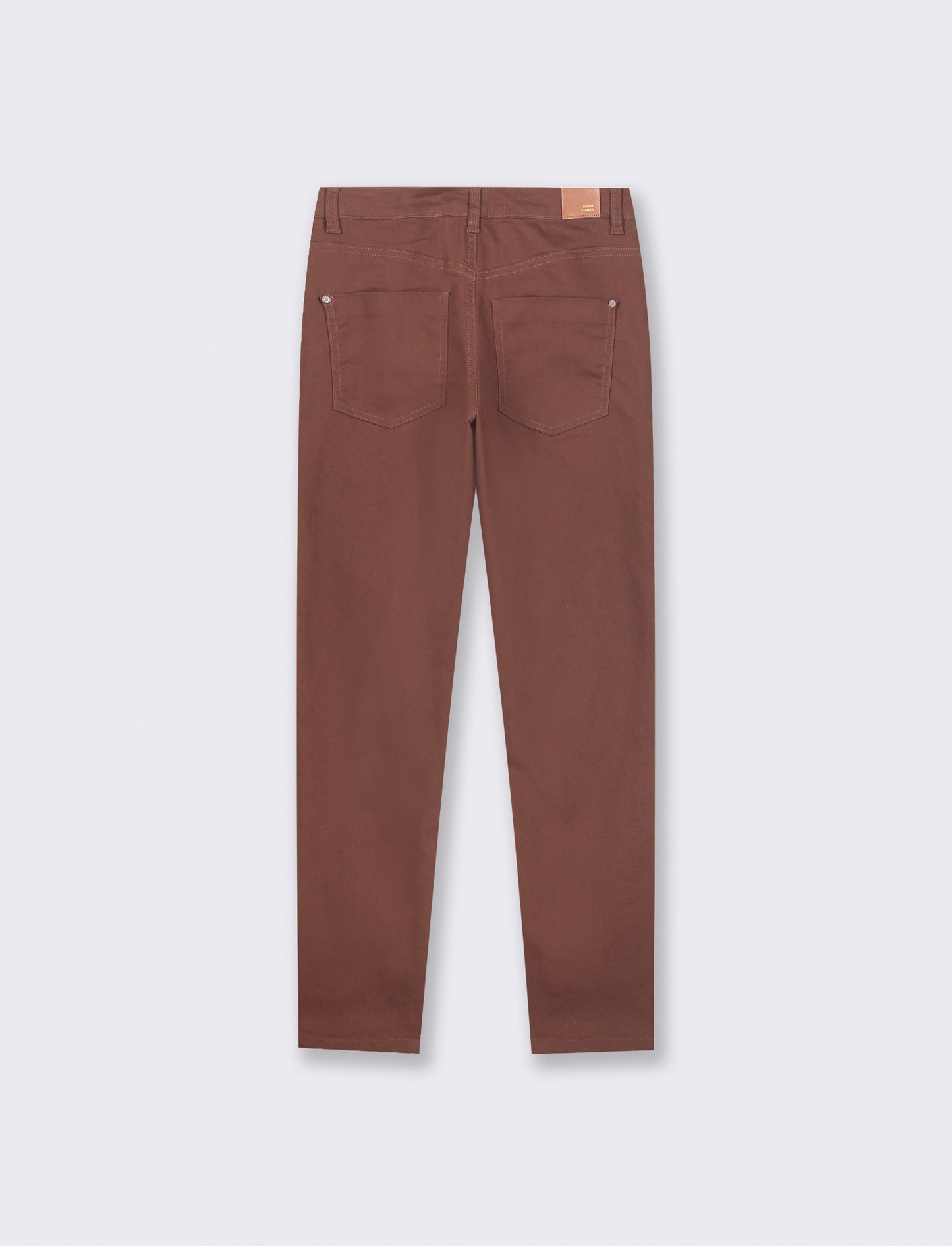 JEANS SKYNNY REGULAR WAIST - Marrone cioccolato