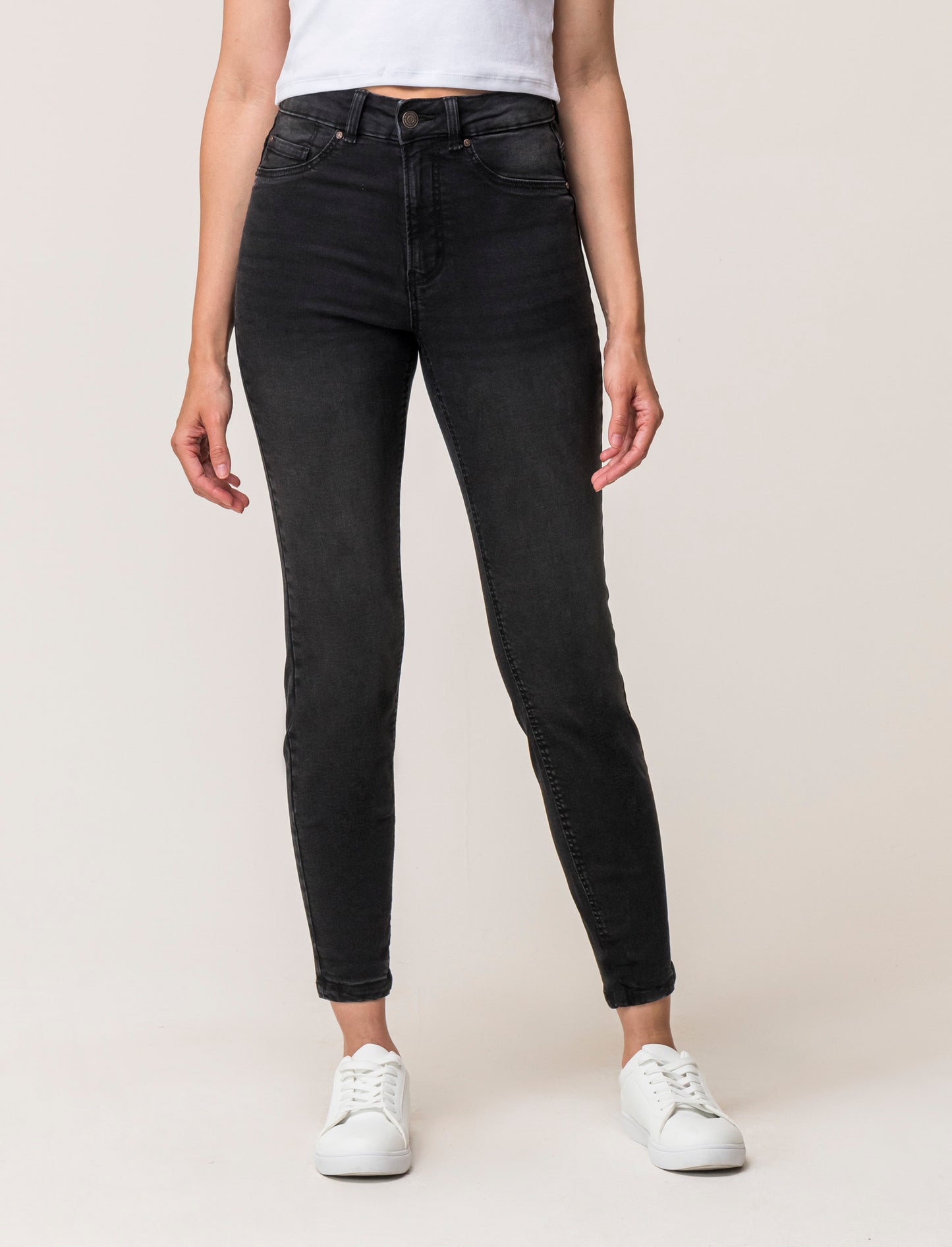 JEANS SKINNY REGULAR WAIST - Nero