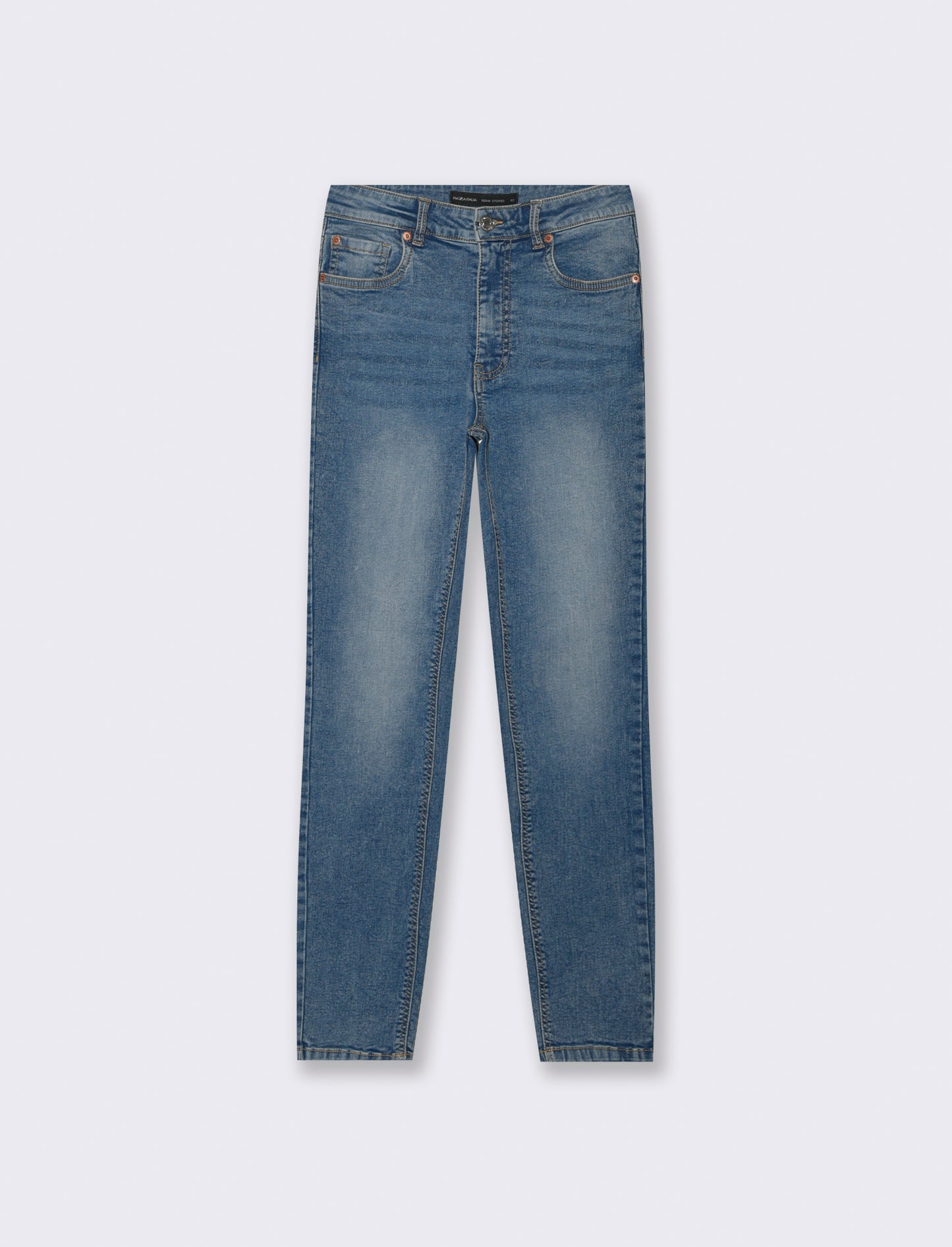 JEANS SKYNNY VITA ALTA - Denim