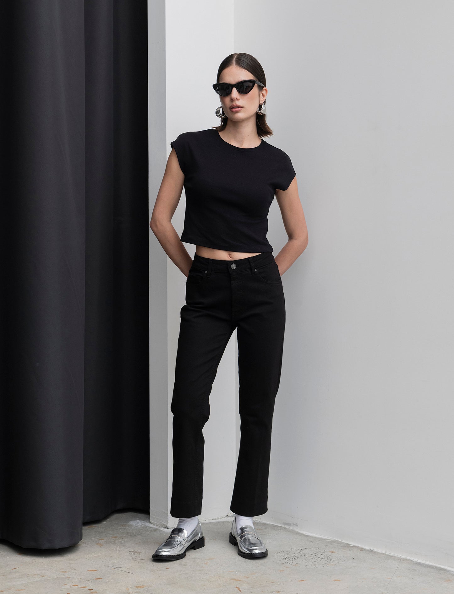 JEANS BOOTCUT - Nero