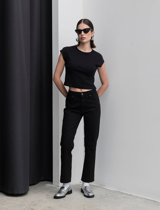 JEANS BOOTCUT - Nero
