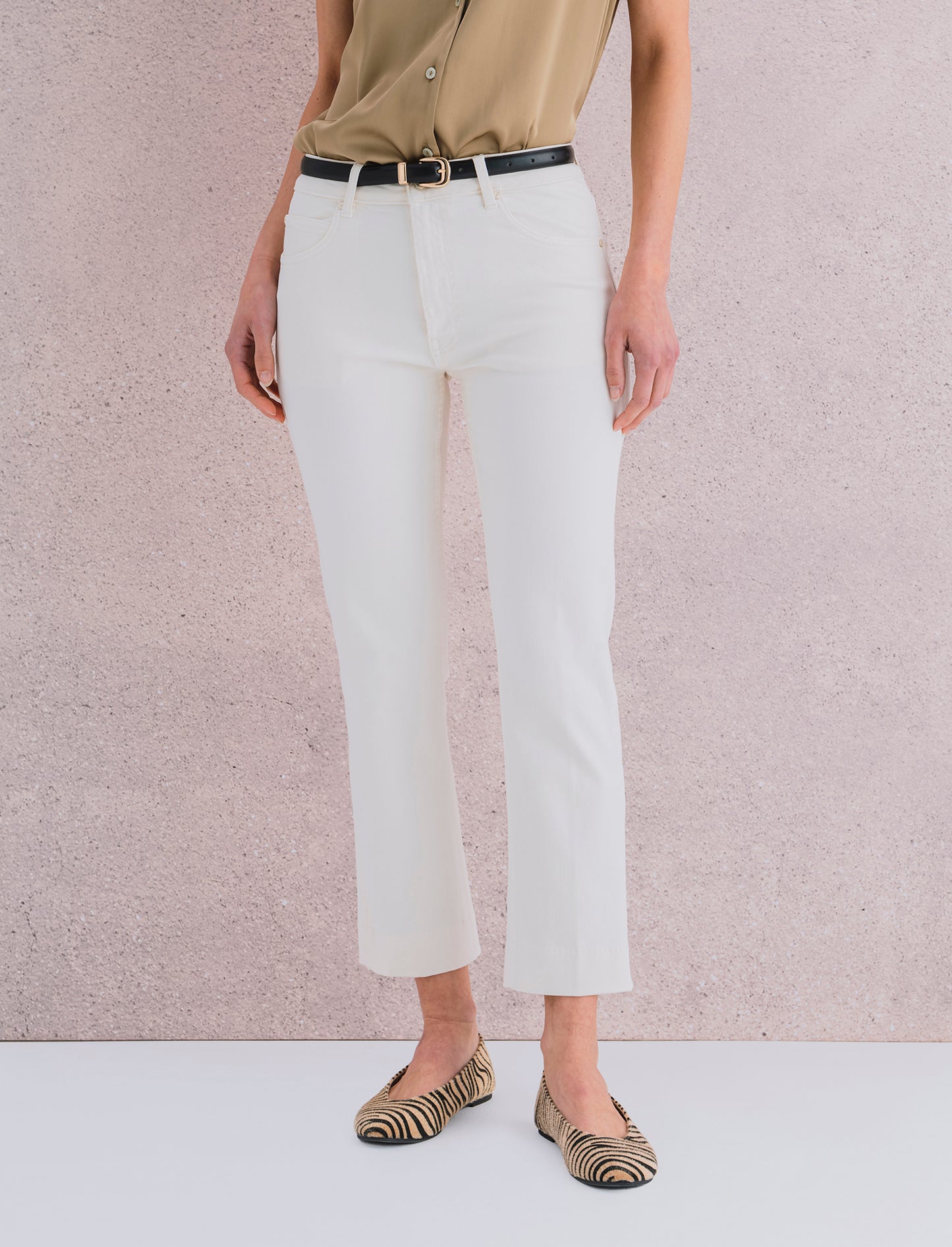 JEANS BOOTCUT - Avorio