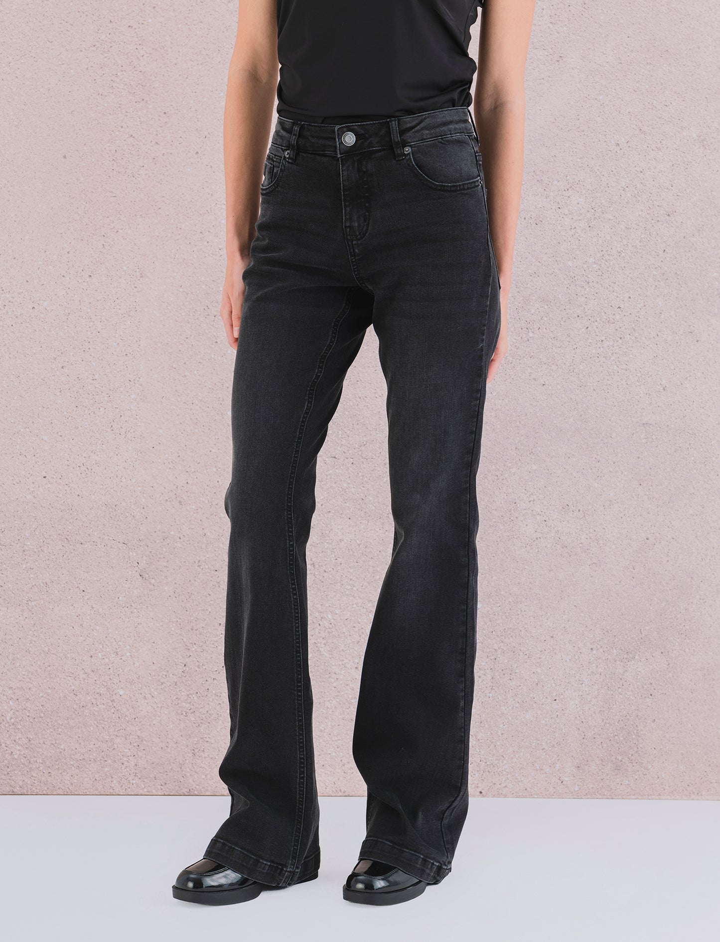 JEANS BOOTCUT REGULAR WAIST - Nero