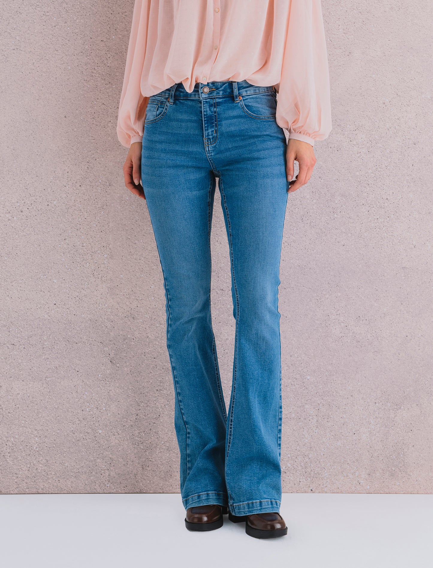 JEANS BOOTCUT REGULAR WAIST - Denim