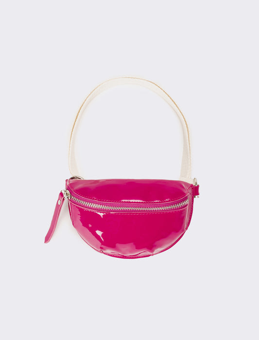 Marsupio bambina in vernice - Fuxia