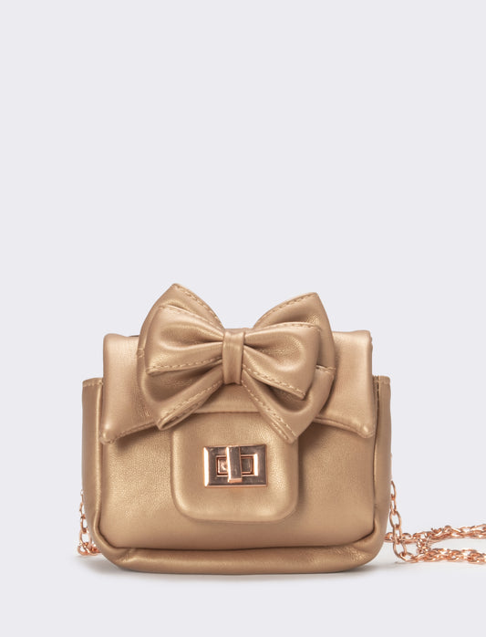 Borsa bambina tracolla con fiocco - Rosa