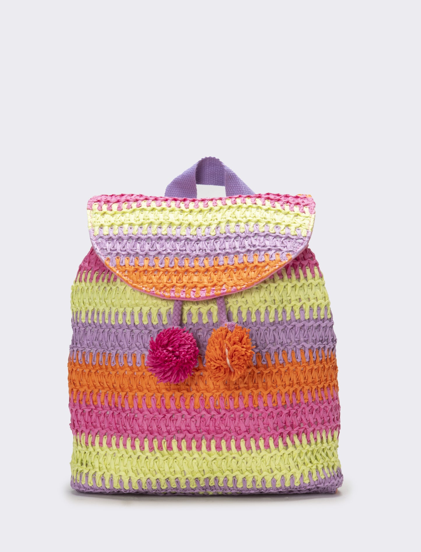 Zaino bambina carta con patta multicolor - Multicolore