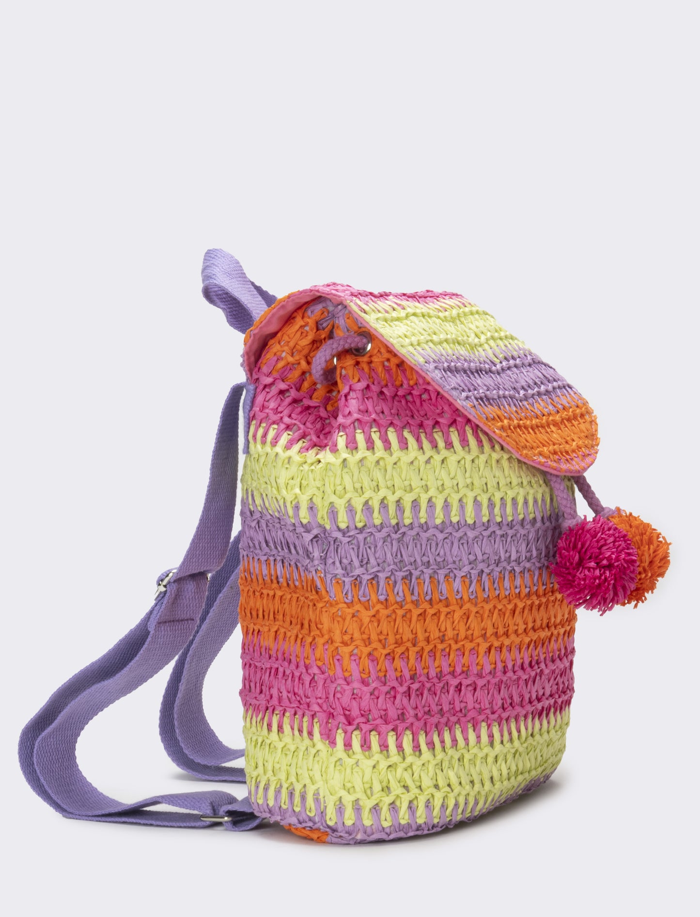 Zaino bambina carta con patta multicolor - Multicolore