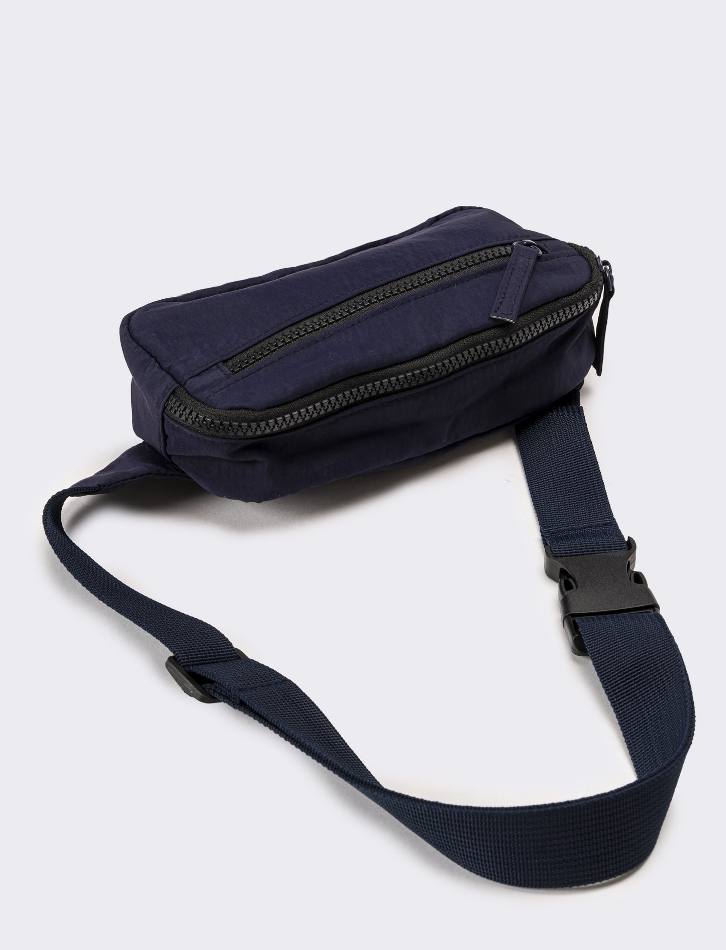 Mini marsupio uomo con zip - Blu