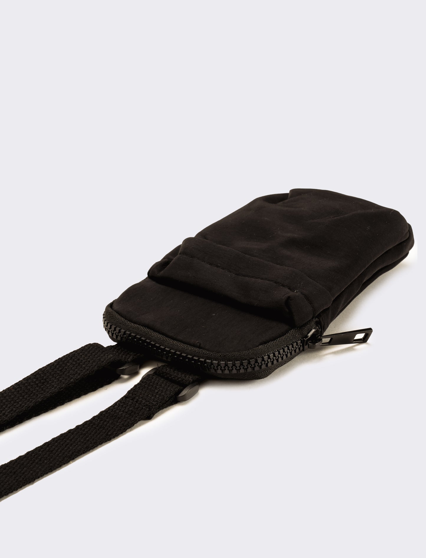Tracollina uomo in nylon - Nero
