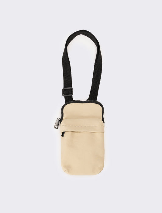 Tracollina uomo in nylon - Beige