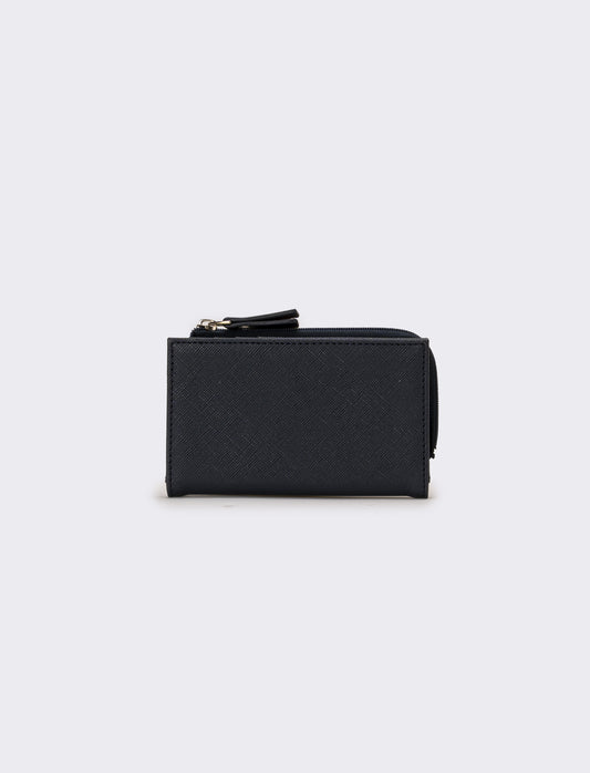 Portafogli uomo con zip portacarte - Blu