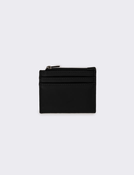 Portafogli uomo con zip portacarte - Nero