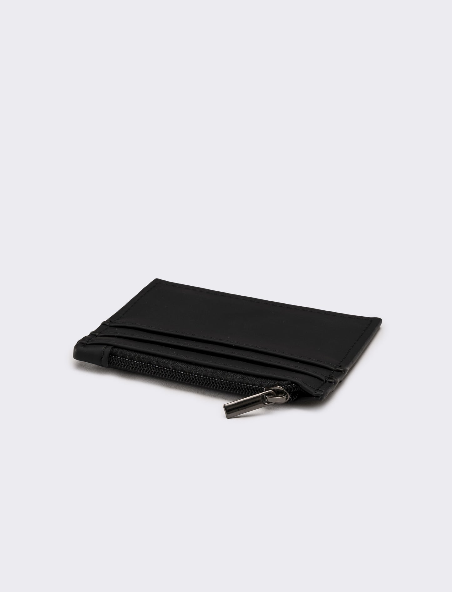 Portafogli uomo con zip portacarte - Nero