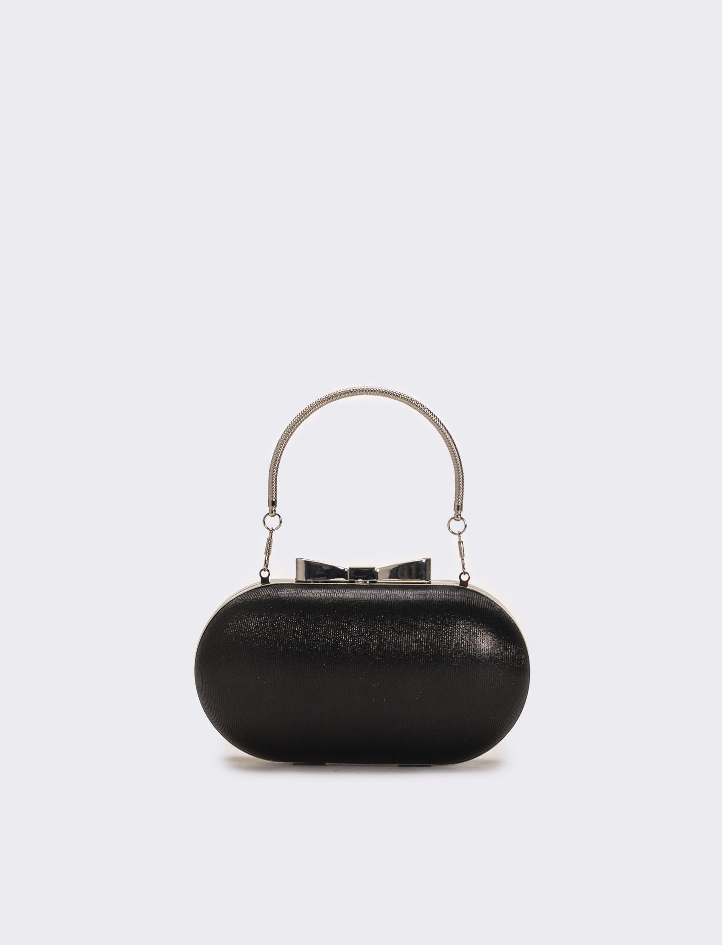 Borsa donna pochette con fiocco - Nero