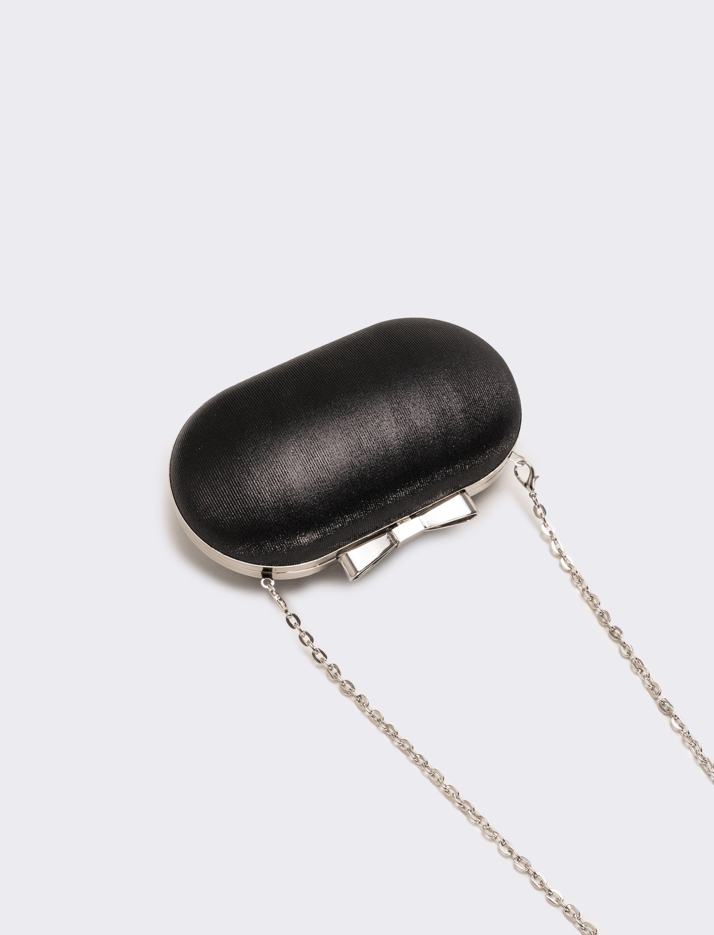 Borsa donna pochette con fiocco - Nero