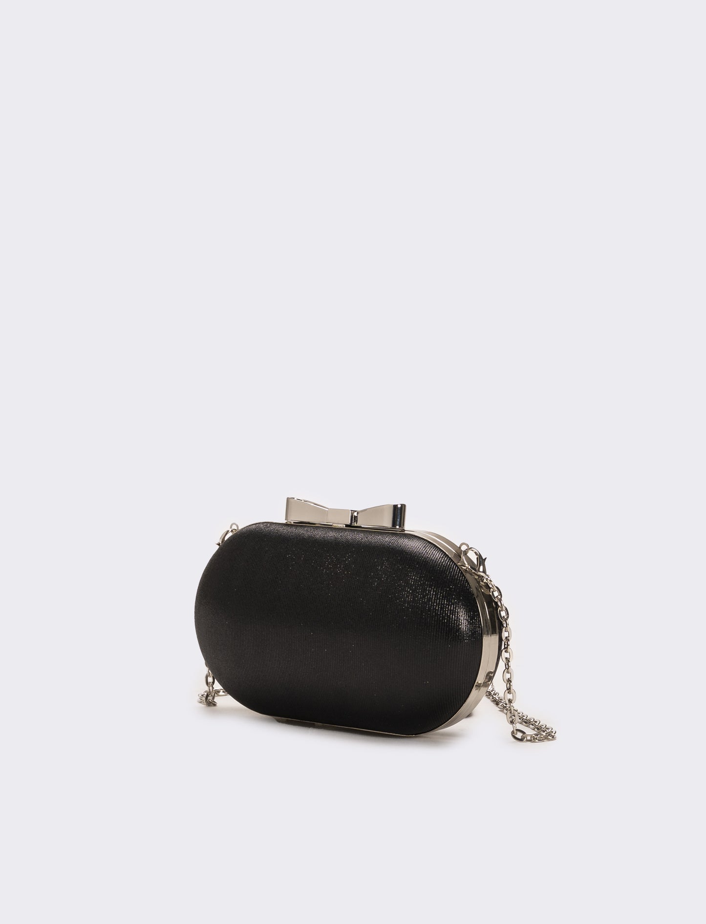 Borsa donna pochette con fiocco - Nero