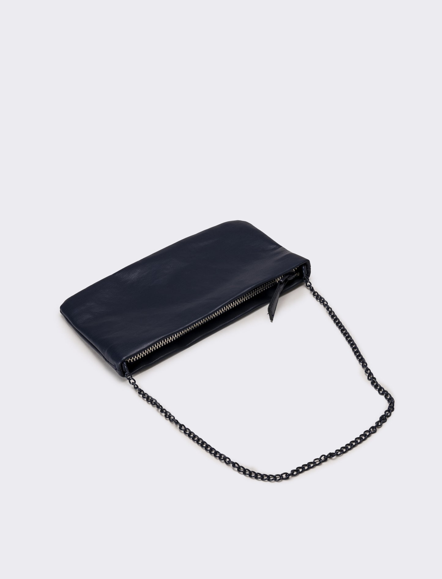 Portafogli donna con tracolla smaltata - Blu