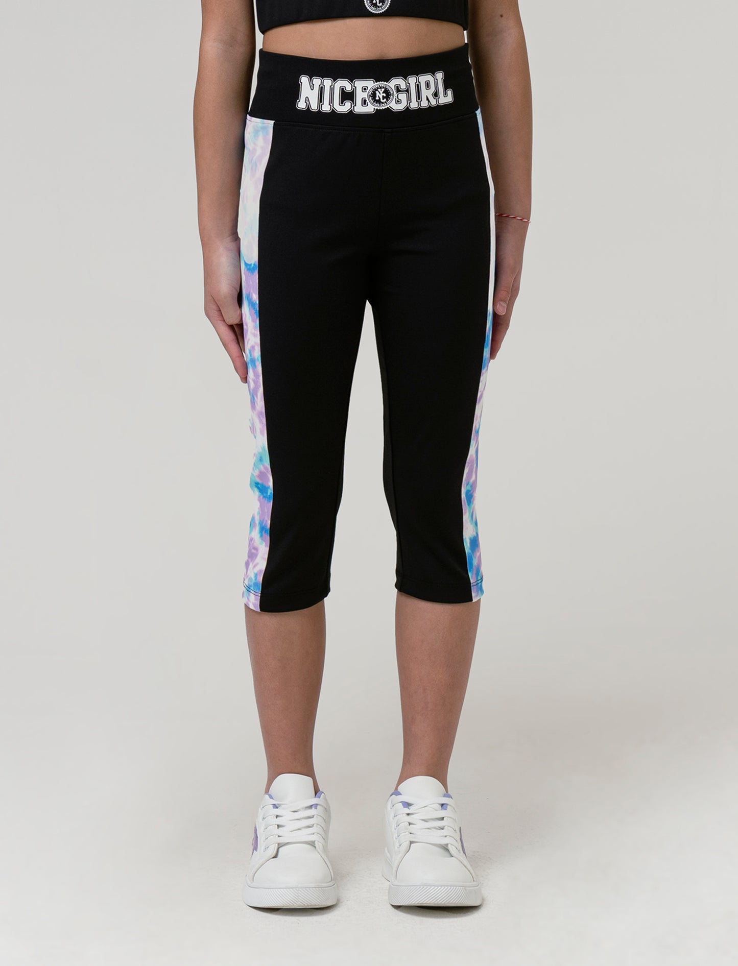 Leggings sportivo da bambina - Nero