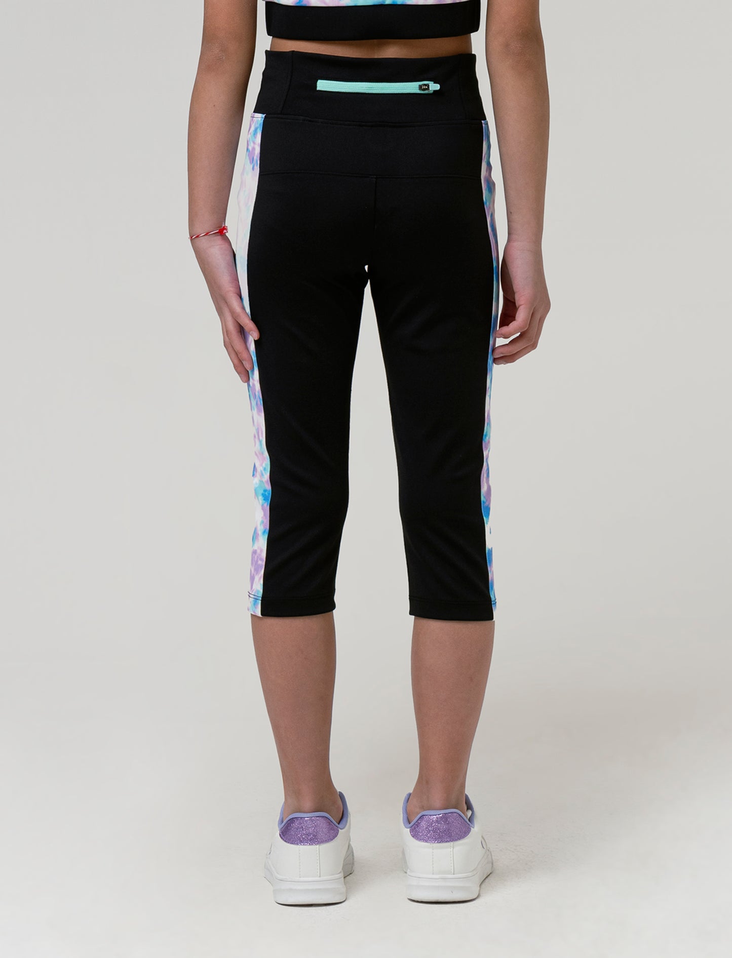 Leggings sportivo da bambina - Nero