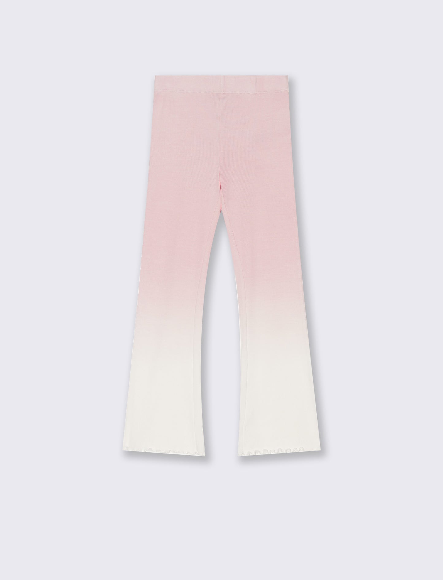 Leggings a costina da bambina - Rosa