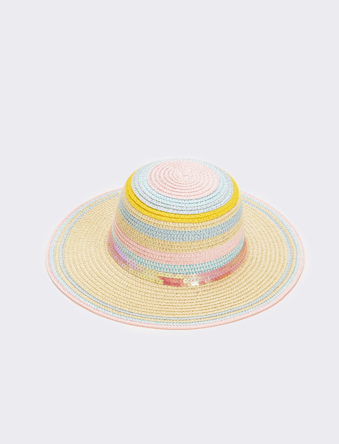 Cappello bambina falda larga con pailletes - Rosa