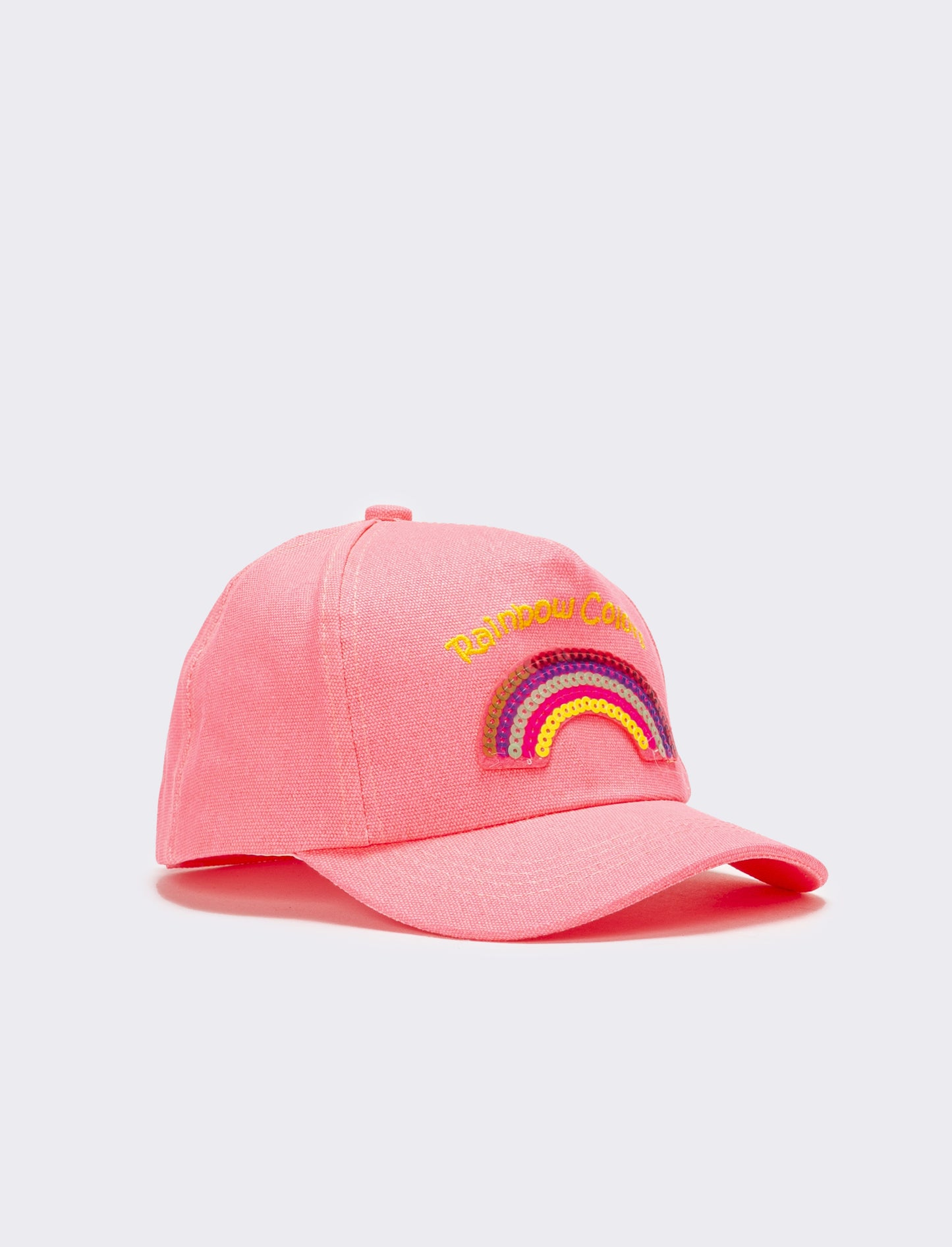 Cappello bambina baseball con rainbow - Fuxia