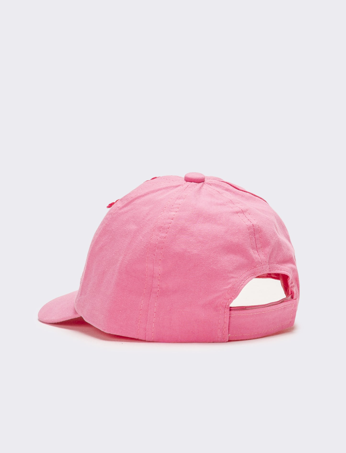 Cappello bambina baseball con margherite - Fuxia